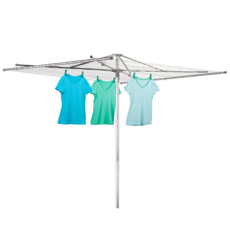 Arlmont & Co. Aluminum Rotary / Umbrella Clothesline & Reviews Wayfair